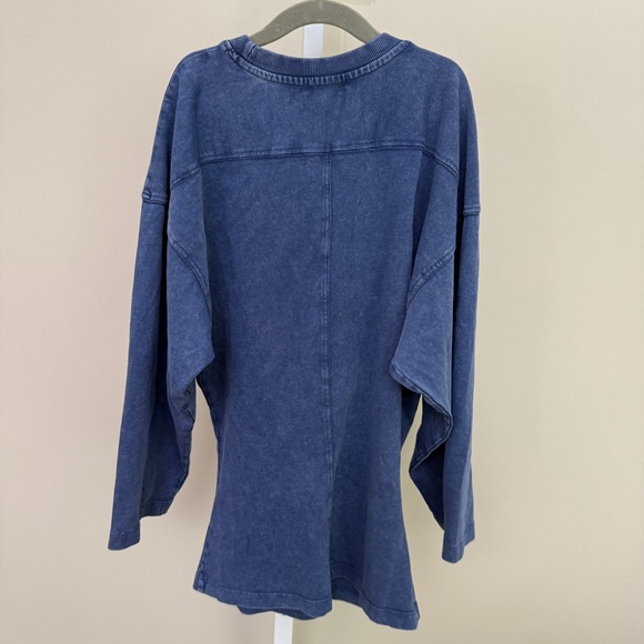 Zara Blue Long Sleeve Shirt with White Number 80 size S - Picture 4 of 4